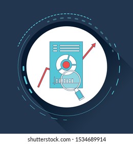 Report document illustration. survey symbol.