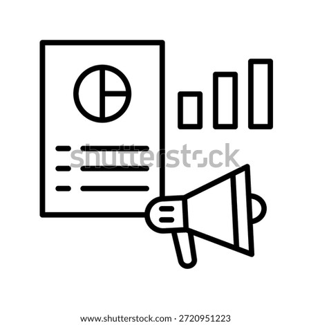 Report Document Outline Icon Vector Illustration