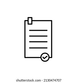 Report document paper vector icon 