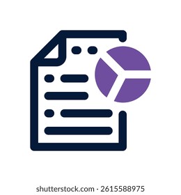 report dual tone icon. Sleek and modern vector icon for websites, mobile apps, marketing materials, and corporate design. Fully scalable and ready to use.