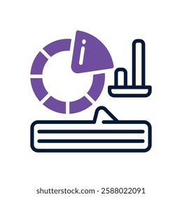 report dual tone icon. vector icon for your website, mobile, presentation, and logo design.