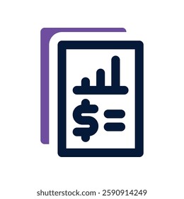 report dual tone icon. vector icon for your website, mobile, presentation, and logo design.