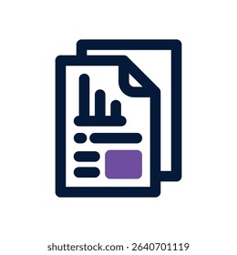 report duotone icon. Sleek and modern vector icon for websites, mobile apps, marketing materials, and corporate design. Fully scalable and ready to use.