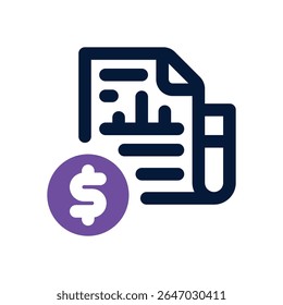 report duotone icon. Sleek and modern vector icon for websites, mobile apps, marketing materials, and corporate design. Fully scalable and ready to use.