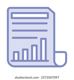Report duotone line icon, editable vector icon, pixel perfect, illustrator ai file