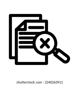 report error icon or logo isolated sign symbol vector illustration - high quality black style vector icons

