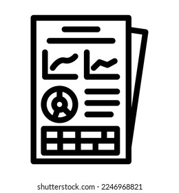 report esg line icon vector. report esg sign. isolated contour symbol black illustration