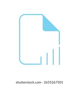 Icono de archivo de informe en relleno