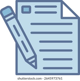 Report Filled Blue Tone Icon