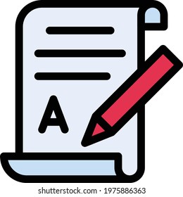 report finance vector line colour icon