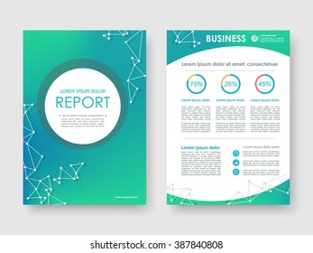 Report, flyer, brochure. Design layout template in A4 size