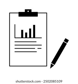 Report Form for Productivity Icon