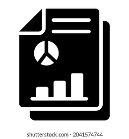 Bericht glyph Design, SEO und Web flach Design für mobile Konzepte und Web-Apps. Kollektion von modernem Infografik-Logo und Piktogramm.