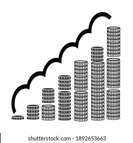 report graph icon, for business, simple icon