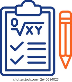 Report Icon Color Vector Illustration
