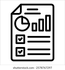 Report Icon Element For Design