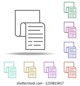 report icon. Elements of business in multi color style icons. Simple icon for websites, web design, mobile app, info graphics