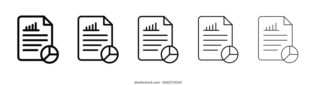 Report icon filled flat sign concept for web design.