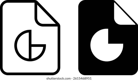 Report Icon flat and line icon Simple outline logo.