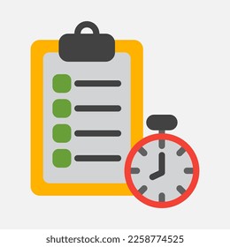 Report icon in flat style, use for website mobile app presentation