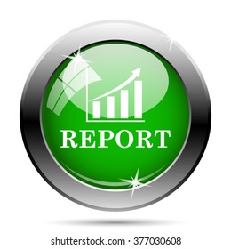Report icon. Internet button on white background. EPS10 vector. 