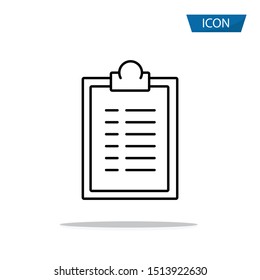 report icon isolate on white background.