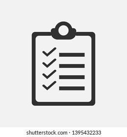 Report icon isolated on white background. Vector illustration. Eps 10.