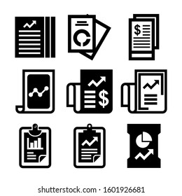 report icon isolated sign symbol vector illustration - Collection of high quality black style vector icons
