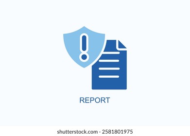 Report Icon Or Logo Isolated Illustration