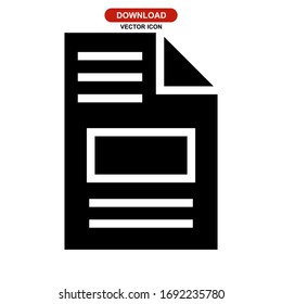 report icon or logo isolated sign symbol vector illustration - high quality black style vector icons

