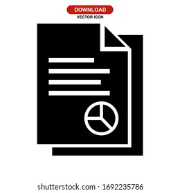 report icon or logo isolated sign symbol vector illustration - high quality black style vector icons
