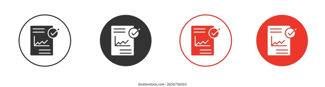 Ícone de relatório para logotipo, símbolo de sinal de vetor para design