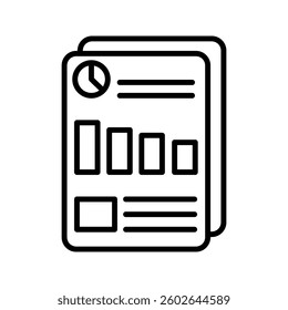 Report icon on white background
