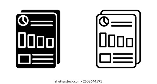 Report icon on white background