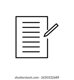 Report icon Outline icon vector