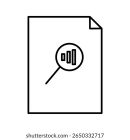 Report icon Outline icon vector for UX UI