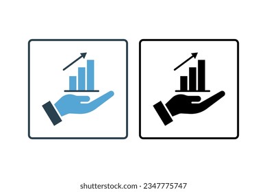 Icono de informe. Icono relacionado con la optimización del motor de búsqueda. adecuado para diseño de sitios web, aplicación, interfaces de usuario. estilo de icono sólido. Diseño de vector simple editable