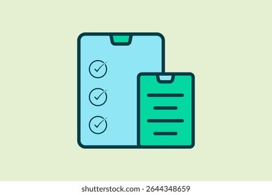 Report icon. icon related to UI elements. suitable for web site, app, user interfaces,element, printable etc. flat line icon style. simple vector design editable