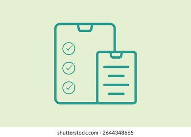 Report icon. icon related to UI elements. suitable for web site, app, user interfaces,element, printable etc. line icon style. simple vector design editable