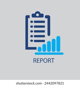 Report icon Review document icon vector illustration. Business analysis concept