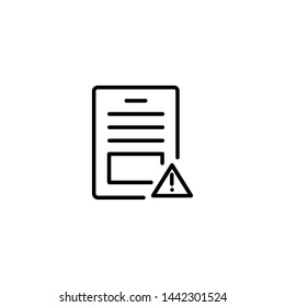 report icon sign signifier vector