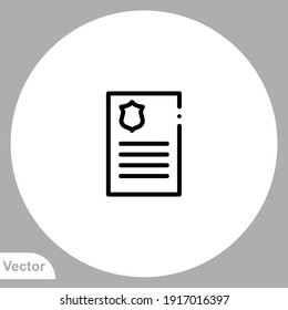 Report icon sign vector,Symbol, logo illustration for web and mobile