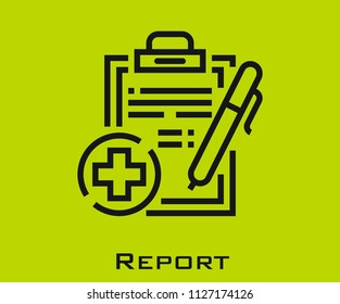 Report icon signs
