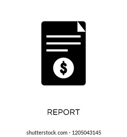 Report icon. Report symbol design from Analytics collection. Simple element vector illustration on white background.