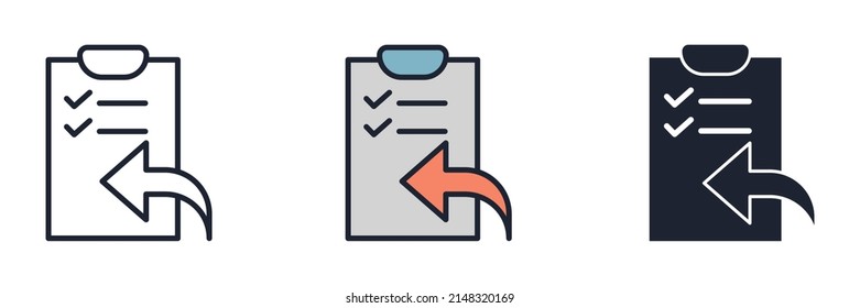 report icon symbol template for graphic and web design collection logo vector illustration