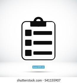 report icon, vector best flat icon, EPS