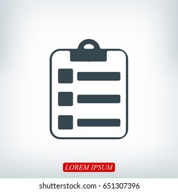 report icon, vector best flat icon, EPS