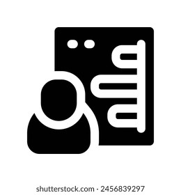 report icon. vector glyph icon for your website, mobile, presentation, and logo design.