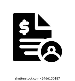 Berichtssymbol. Vektorgrafik-Symbolsymbol für Website, Handy, Präsentation und Logo-Design.