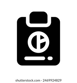 report icon. vector glyph icon for your website, mobile, presentation, and logo design.